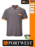 Portwest TEXO GREY galléros póló - munkaruha
