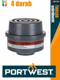 Portwest THREAD A1P3R gáz szűrő menetes betét 4 darabos szett - egyéni védőeszköz
