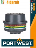 Portwest THREAD ABEK1P3 gáz szűrő menetes betét 4 darabos szett - egyéni védőeszköz