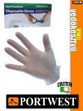 Portwest VYNIL púderezett védőkesztyű 100 db - munkakesztyű