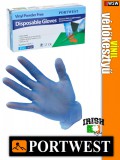Portwest VYNIL púdermentes védőkesztyű 100 db - munkakesztyű