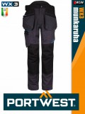 Portwest WX3 MOLEGREY prémium derekas lengőzsebes munkanadrág ajándék térbetéttel - munkaruha