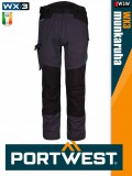 Portwest WX3 MOLEGREY prémium derekas munkanadrág ajándék térdbetéttel - munkaruha