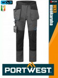 Portwest WX3 MOLEGREY prémium derekas slimfit munkanadrág - munkaruha