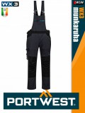 Portwest WX3 MOLEGREY prémium kantáros munkanadrág ajándék térdvédővel - munkaruha