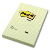 POST-IT 102x152mm kockás öntapadós sárga jegyzettömb (FT510010638)