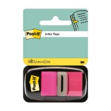 Post-it 680-21 25x43mm öntapadós 50db rózsaszín jelölőcímke (7100062569)