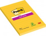 POST-IT öntapadó jegyzettömb, 102x152 mm, 90 lap, vonalas, 3m postit "super sticky", sárga 7100172740