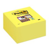 POST-IT Öntapadó jegyzettömb, 76x76 mm, 350 lap, 3M POSTIT "Super Sticky", sárga