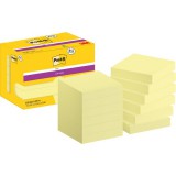 Post-it Super Sticky 622-SSCY 47,6x47,6mm 90lap 8+4tömb kanárisárga öntap. jegyzettömb 100% PEFC, SGSCH-PEFC-COC-110078