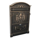 Postaláda ALU, antique bronz, 410x255x90 mm