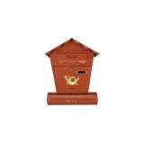 Postaláda NESTOR, 450x370x100 mm, barna