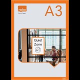 Posztertábla, fali, A3 méret, műanyag keret, 2 db, NOBO, narancs (1915698)