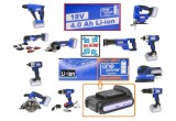 PÓTAKKU Li-Ion 4Ah 18V AKKU az AllOnePower SOROZATÚ ELEKTROMOS SZERSZÁMOKHOZ 4000mAh 18V KIEGÉSZÍTŐ AKKUMULÁTOR
