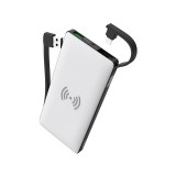 Power Bank 10000 mAh wireless töltéssel Hoco S10 fehér
