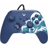 PowerA Advantage Wired, Xbox Series X|S, Xbox One, PC, Official, Hall-Effect, Aqua Wave, Vezetékes kontroller