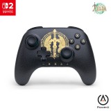 PowerA Advantage Wireless Controller - Zelda: Decayed Master Sword, Nintendo Switch 2, Switch, Switch Lite, Official, Fekete-Arany, Vezeték nélküli kontroller
