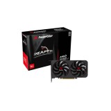 PowerColor Reaper AMD Radeon RX 9060 XT videókártya, 8GB GDDR6, PCIe 5.0, Dual Fan - RX9060XT 8G-A