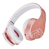 PowerLocus P2 Bluetooth Fejhallgató Headset - Rozéarany (PWL-P2-ROSEGOLDLINES)