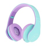 PowerLocus P2 Gyerek Bluetooth Fejhallgató Headset - Kék/Lila (PWL-P2KIDS-TEALPURPL)