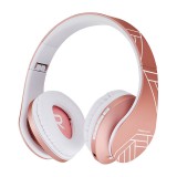 PowerLocus P2 Gyerek Bluetooth Fejhallgató Headset - Rozéarany (PWL-P2KIDS-ROSEGOLD)