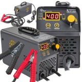 Powermat Akkumulátor töltő inverteres indítással 400A 12/24 V Töltő 40A PM-PI-400T