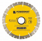 Powermat Gyémánt vágótárcsa szegmenses 120mm PM-TDG-120M
