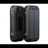 PowerNeed S20000Q Napelemes Power Bank USB-A + Lighing / 20000mAh 18W - Fekete (S20000Q)