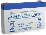 PowerSonic - 6 V 7 Ah - zárt savas akkumulátor