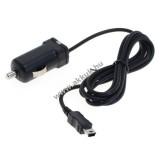 Powery Autós töltőkábel / töltő / autós töltő szivargyújtó csatlakozás Mini USB 1A