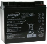 Powery ólom akku helyettesíti Panasonic típus LC-XD1217PG 12V 18Ah