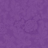 PPD Lace Embossed purple dombornyomott papírszalvéta 25x25cm,15db-os