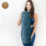 PRANA-Design Blue Light Tönkölyhéj henger jógapárna - PRANA Art Deco Collection