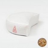 PRANA-Design PRANA Basic Tönkölyhéj félhold meditációs jógapárna 36x23x12 cm