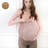 PRANA-Design PRANA Nude Lifeflower Tönkölyhéj kerek meditációs jógapárna - Rose