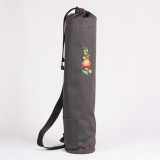 PRANA-Design Szürke jógamatrac tartó Matyó hímzéssel 75x15 cm