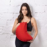 PRANA Standard huzat 36x23x12 cm félhold ülőpárnához - Piros - CSAK KÜLSŐ HUZAT