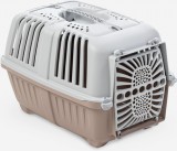 Pratiko fémajtós könnyített műanyag szállítóbox kutyáknak és macskáknak (55 x 36 x 36 cm | Mályva színű | Súlya: 1000 g)