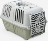 Pratiko fémajtós könnyített műanyag szállítóbox kutyáknak és macskáknak (55 x 36 x 36 cm | Zöld színű | Súlya: 1000 g)