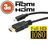 PRC Delight HDMI-HDMI micro kábel 3m OEM (20425) (20425) - HDMI
