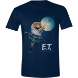PRC E.T. - Moon Bicycle mintás sötétkék póló, S méret