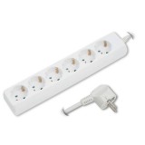 PRC Hálózati elosztó 6 aljzat 5m fehér (20212) (prc-20212)