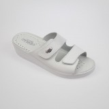 Prego Anka női tépőzáras papucs fehér