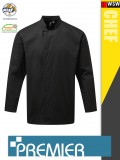Premier ESSENTIAL BLACK technikai férfi séf kabát - munkaruha
