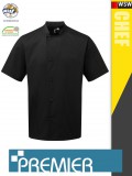 Premier ESSENTIAL BLACK technikai férfi séf kabát - munkaruha