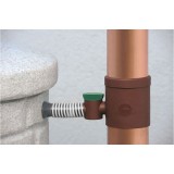 Premier Tech Ereszcsatornaszűrő csappal, barna