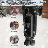 Prémium Fekete Hőszigetelő Kerti Csapfedél - Vízálló, Megvastagított Fagyálló Védelem Kültéri Csapokhoz - Tartós Téli Csővédő, Fagyvédelmi Burkolat Kerti Csapokhoz