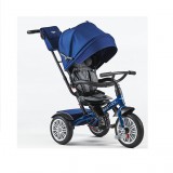 Prémium Kategóriás Bentley Trike 6 az 1-ben-Babakocsi-Átalakítható Tricikli-Flitter Kék