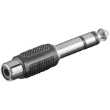PremiumCord 6.35 jack stereo dugó - RCA aljzat adapter (KJR-37)