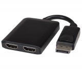 PremiumCord Displayport 1.4 - 2x HDMI elosztó adapter (KPORTAD18)